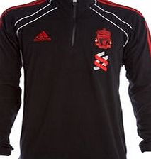 Training Wear Adidas 2010-11 Liverpool Adidas Fleece Top (Black)