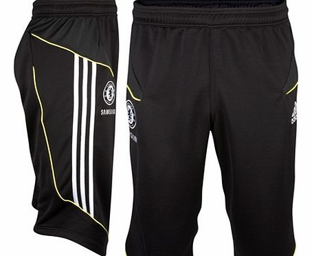 Training Wear Adidas 2011-12 Chelsea Adidas 3/4 Pants (Black)