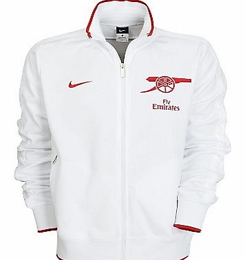 Training Wear Nike 2010-11 Arsenal Nike N98 Track Jacket (White)