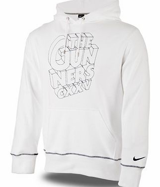 Training Wear Nike 2011-12 Arsenal Nike Core Hooded Top (White)