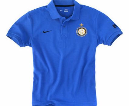 Nike 2011-12 Inter Milan Nike Travel Polo Shirt (Blue)