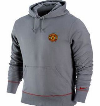 Nike 2011-12 Man Utd Nike Core Hooded Top (Grey)