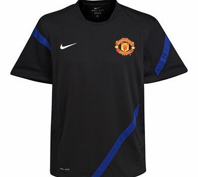 Training Wear Nike 2011-12 Man Utd Nike Training Jersey (Black) -