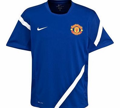 Training Wear Nike 2011-12 Man Utd Nike Training Jersey (Blue) - Kids