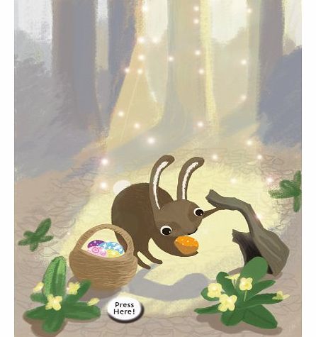 Tranquil Space Designs Twinkle Twinkle Light Up Greeting Cards - Easter Bunny - TT014