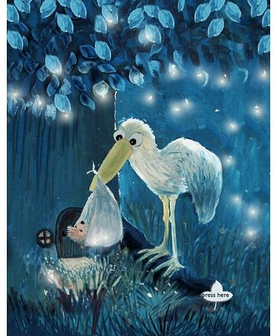 Tranquil Space Designs Twinkle Twinkle Special Light Up Greeting Cards - New Baby - TT003