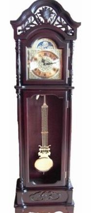 Trans Continental Group Ltd Transcontinental Group 60 x 29.5 x 206 cm Indoor Wooden Grandfather Clock, Wood Colour