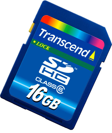 Transcend 16GB SDHC Card (Class 6)