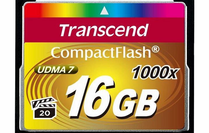 Transcend 16GB Ultimate 1000x CompactFlash Memory Card