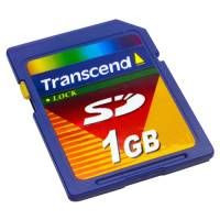 Transcend 1GB SD Secure Digital Flash Card