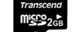 Transcend 2 GB Micro SD Flash Memory Card - 1gb microsd