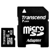 Transcend 4GB Micro SDHC With Full Size SD Adapter