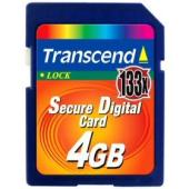 Transcend 4GB SD Secure Digital Memory Card