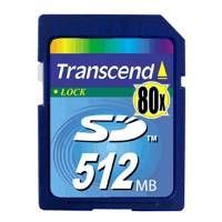 Transcend 512MB Secure Digital Card- High Speed
