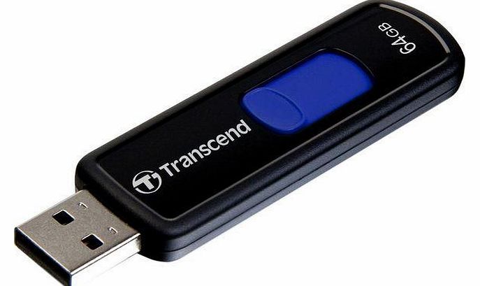 Transcend JetFlash 500 USB flash drive - 64 GB black/dark