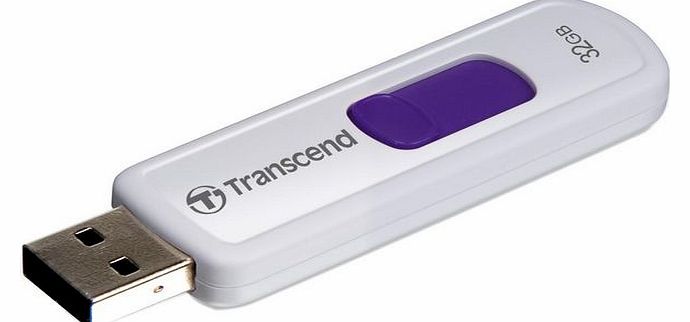 Transcend JetFlash 530 USB flash drive - 32 GB white/purple