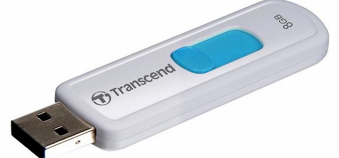 Transcend JetFlash 530 USB flash drive - 8 GB white/light