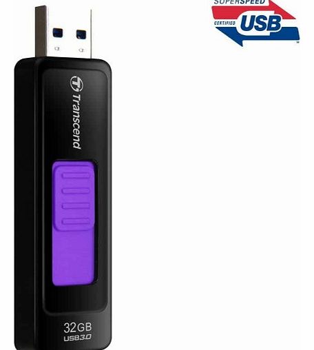 Transcend JetFlash 760 USB 3.0 Flash Drive in purple - 32 GB
