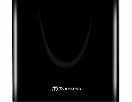 Transcend Portable USB 2.0 Slimline 8x DVD writer - black