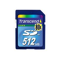 Transcend SD80 512MB 80X Secure Digital Card