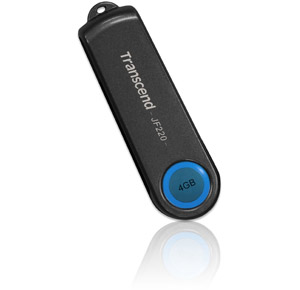 Transcend USB 2.0 Flash / Key Drive - 4GB - With Fingerprint Recognition