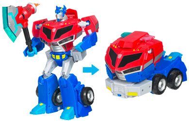 transformers Animated Supreme Roll Out Command Optimus Prime