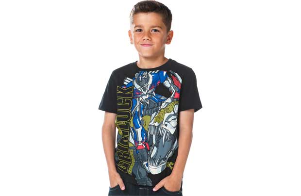 Boys Black T-Shirt - 5-6 Years