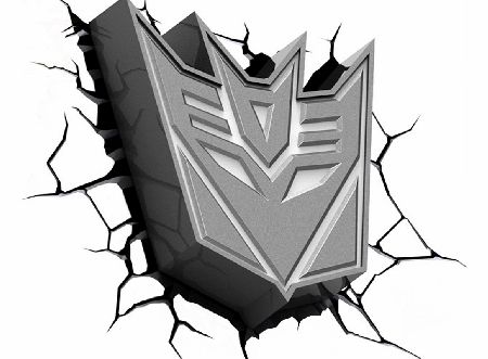 Transformers Decepticon Shield 3D Wall Light