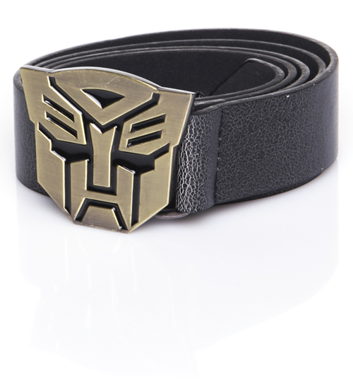 Transformers Gold Head Buckle PU Belt