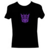 Transformers Light Up T-Shirt - Decepticon Shield -M
