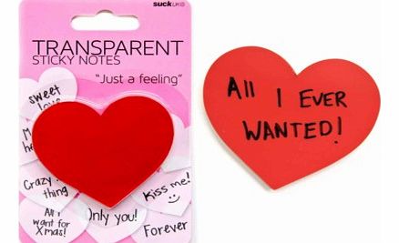 Transparent Heart Shaped Sticky Notes 4830CX