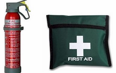 TRAVEL EXTRAS 600g FIRE EXTINGUISHER WITH 5 YEAR WARRANTY 