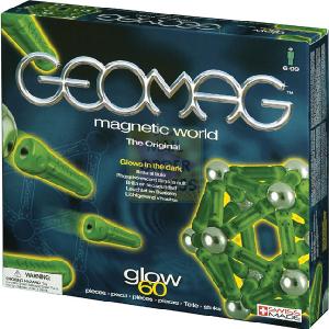 Treasure Trove Toys Geomag 60 Piece Glow in Dark