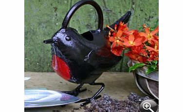 Treat Gifts Bronze Red Robin Watering Can - Gardening Gift