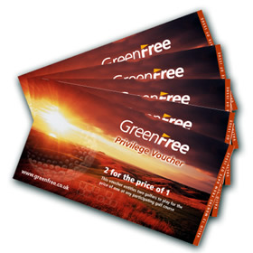 treatme.net Green Free Two for One Golf Vouchers