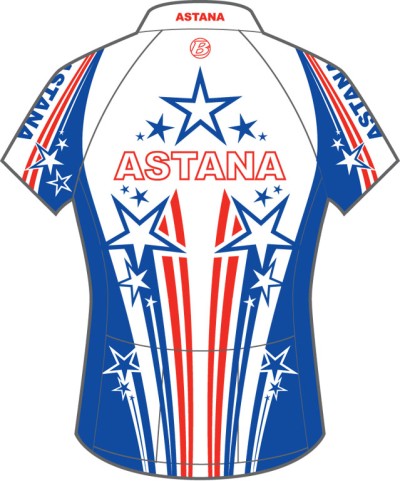 Astana Us National Champion Short Sleeve Jersey - Menand#39;s 2008
