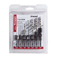 Trend Snappy 7 Pc Metric Drill Set 1-7mm (Snappy / Snappy Sets)