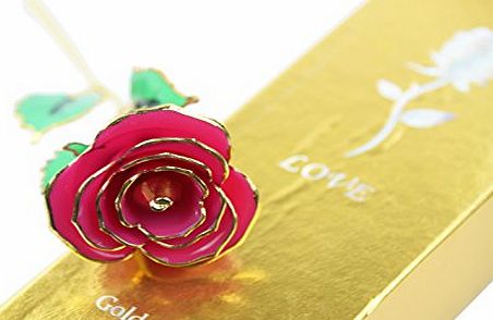 Trendence Love Forever 24k Gold Rose,Best Gift for Girls Women Men,Christmas Valentines Day Mothers Day Anniversary Special Day with Gift Box(Rose)
