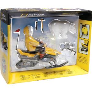 National Geographic Arctic Expedition Explorer Figure On Sled
