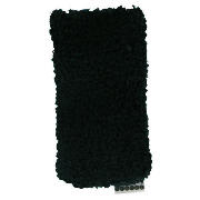 Trendz Black Fluffy Universal Phone Sock