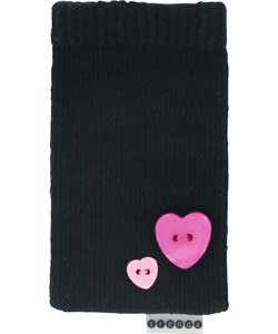 Trendz Mobile Sock Embelished Button