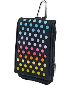 Trendz Multi Coloured Dots Compact Camera Pouch