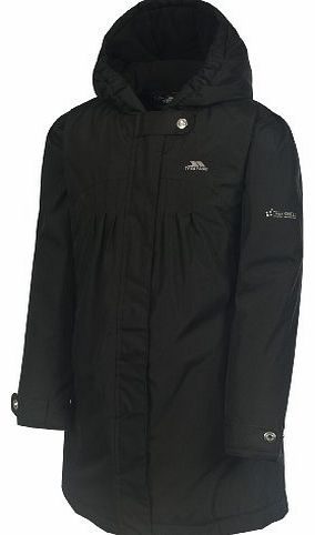 Trespass Girls Vee Jacket - Black, Size 7/8
