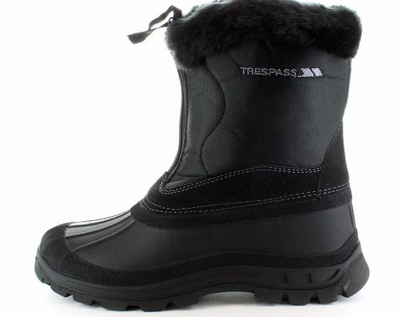Trespass Ladies Zelda Zesty Winter Snow Ski Waterproof Boot Black, 4,5,6,7,8