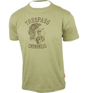 Trespass Mens Mens Trespass Barron T-Shirt. Mushroom