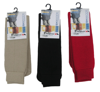 TRESPASS Tubular Ski Socks - 3 pack