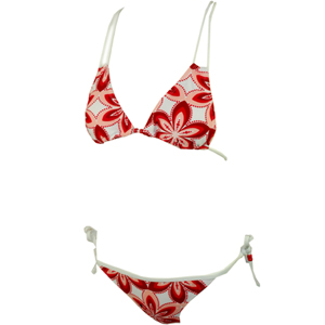 Ladies Trespass Mahoe Bikini. Cranberry Star