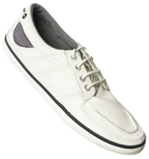 Tretorn White Leather Deck Shoes