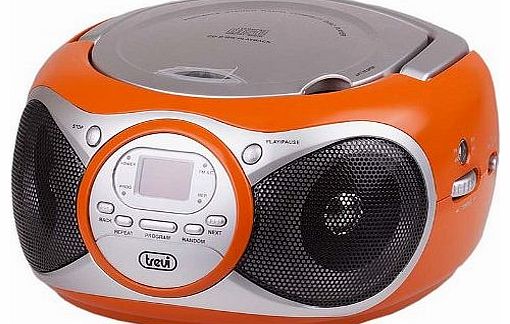 Trevi CD512 Portable Stereo System with Built in AM/FM Radio, CD Player with Headphone Socket and Aux Inpu