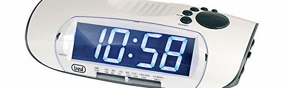 Trevi RC850 Electronic Bed side Alarm Clock / Radio - White